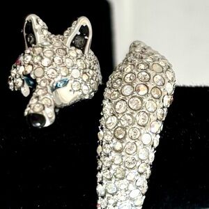 Swarovski Polar Beastiary Fox Ring Rare